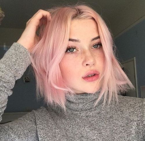 Pink Short Hair Color