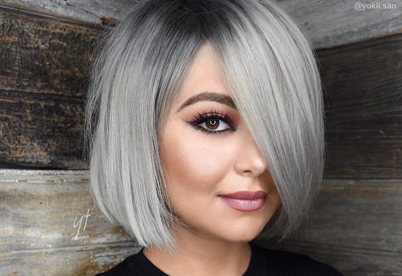 Silver Grey Short Hair Color